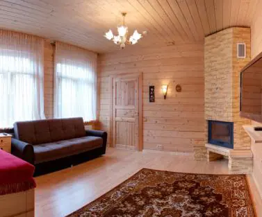 Фото интерьера деревянного дома  построенного по проекту №2-270 от компании Аттика