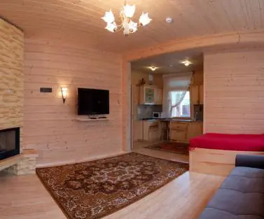Фото інтер'єру дерев'яного будинку побудованого за проектом №2-270 від компанії Аттика